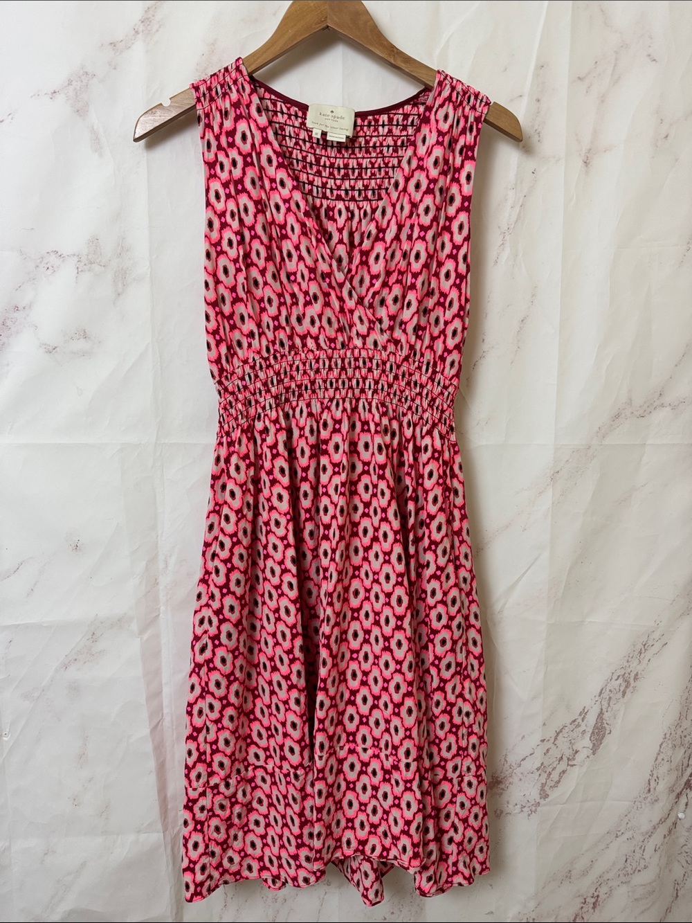 Kate Spade Posy Ikat Elasticized A Line Dress